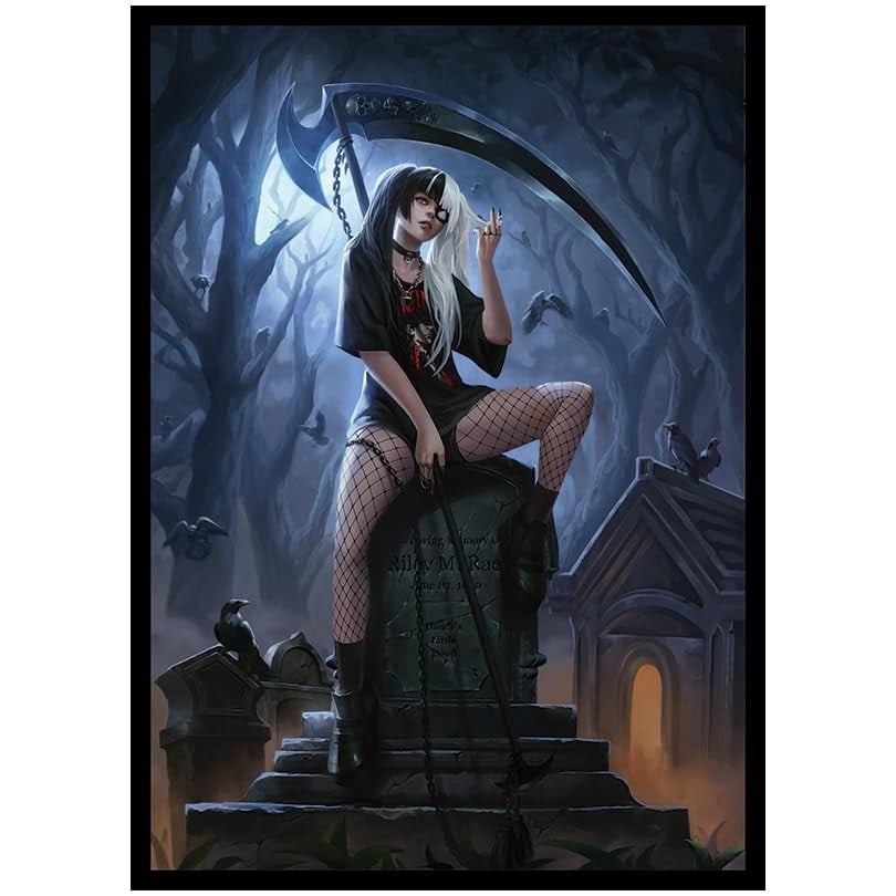 Fantasy North - Riley - Babanın Küçük Şeytanı - 100 Pürüzsüz Mat TCG Ticaret Kartı Kılıfı - Anime - Magic MTG Komutanı Pokemon ve Diğer Kart Oyunlarına Uyar - Oyun Kartı Kılıfları