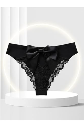 Feel Lady Arkası Saten Kurdeleli Dekolteli Dantelli Şirin Tanga- 1041-09-11