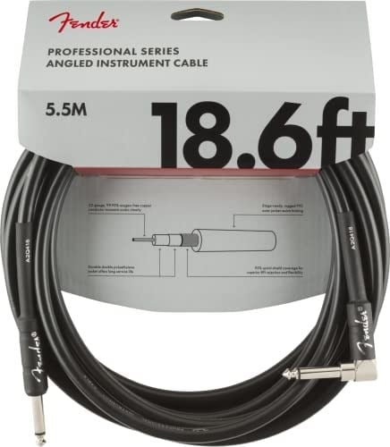 Fender Kablo Professional Serisi, 5,5 m bk angled
