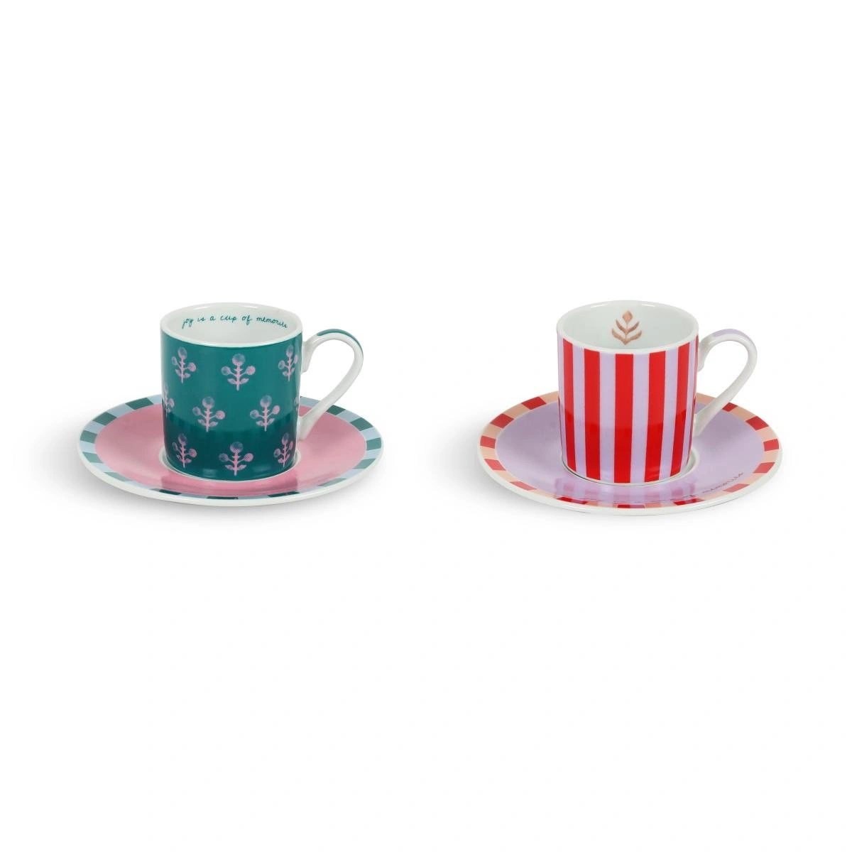 Fern&Co Joy Collection 2 Li Türk Kahvesi Fincanı Set /hediye Kutulu