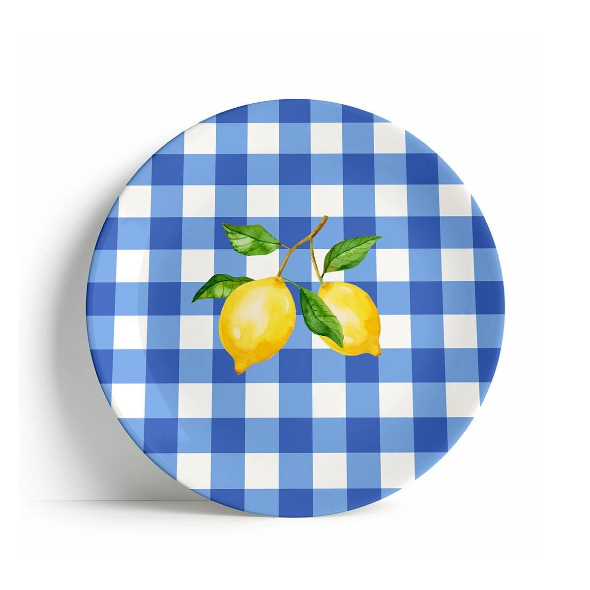Fern&Co Lemon Twist Collection Büyük Tabak 4 Lü Set