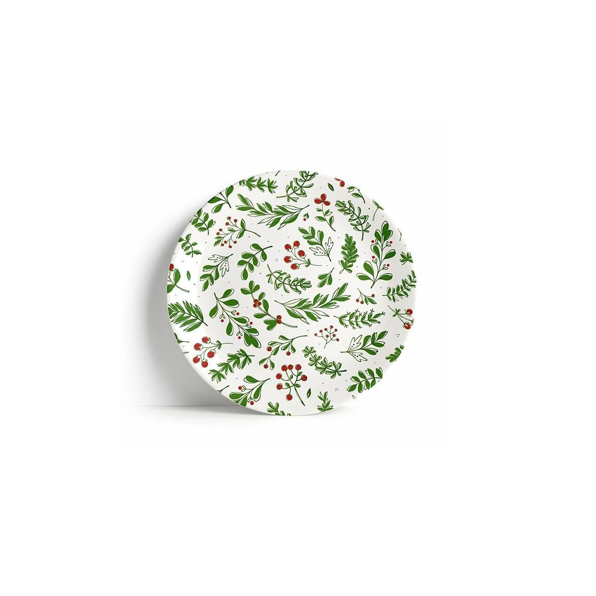 Fern&Co Merry Merry Collection Melamine Küçük Tabak 4 Lü Set