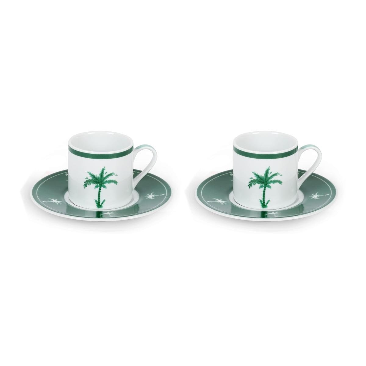 Fern&Co The Palm Collection 2'li Türk Kahvesi Fincanı