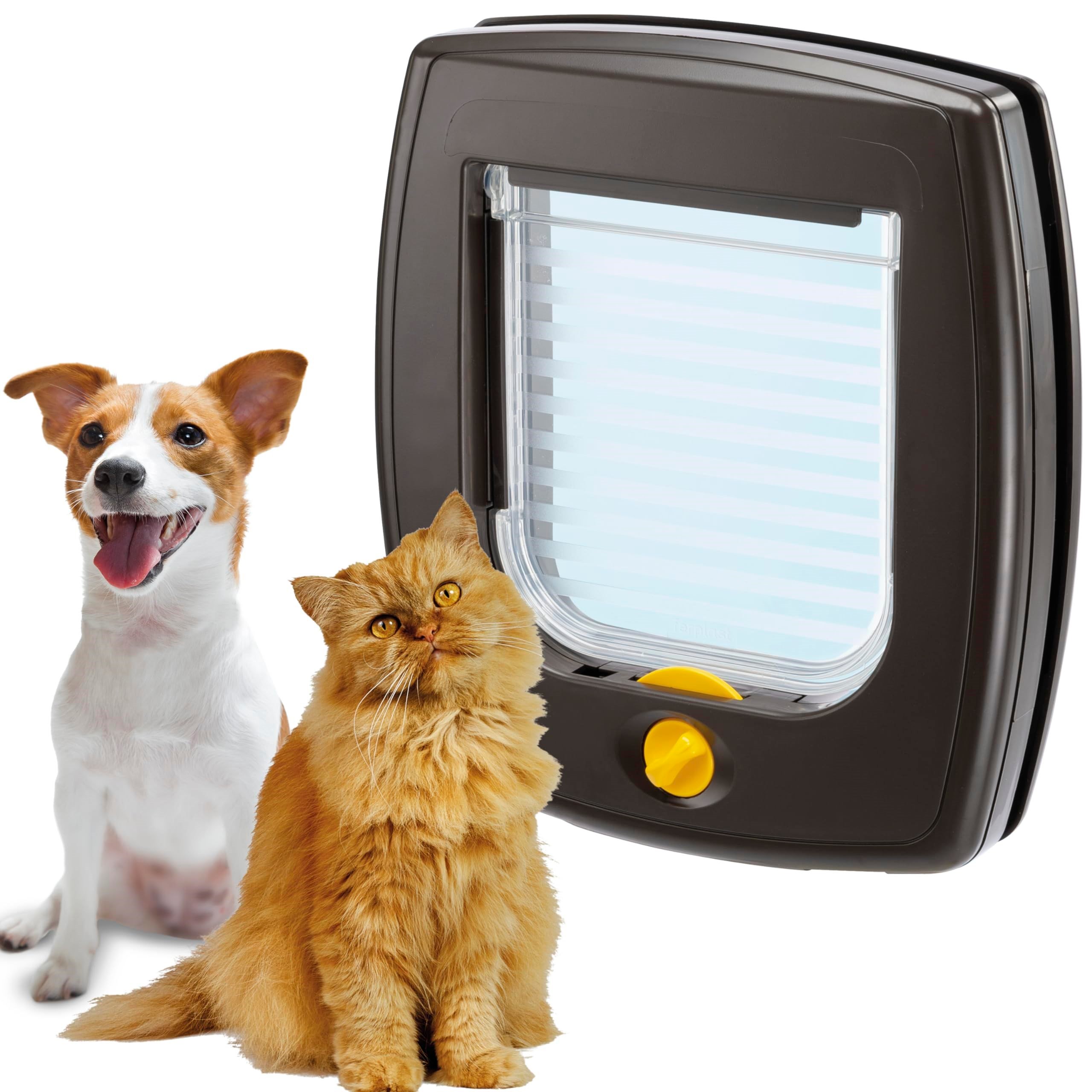 Ferplast Swıng 3 Kedi-Köpek Kapısı,Kahve,14,8X14,5, Standard, Kahverengi - Seçenekler: Microchip, Standard, 1 Adet, S (21,5 x 5 x h. 24 cm.)...