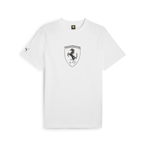 Ferrari Race Erkek Beyaz Günlük Stil T-Shirt 63018904