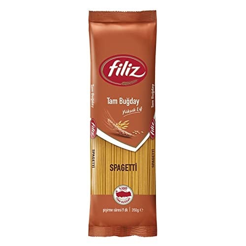 Filiz Tam Buğday Spagetti Makarna (Çubuk) 350 Gr