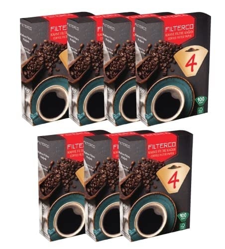 Filterco Filtre Kahve Kağıdı 4 Numara 100'lü 7 Paket