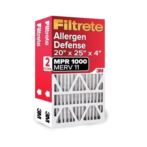 Filtrete 20x25x4, AC Fırın Hava Filtresi, MPR 1000 DP, Mikro Alerjen Koruma Derin Pili, 2'li Paket (gerçek ölçüler 19,88 x 24,63 x 4,31)