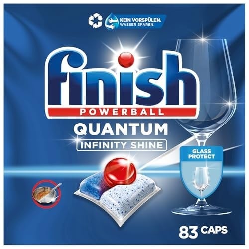 Finish Quantum Infinity Shine 83 Kapsül Bulaşık Makinesi Deterjanı Tableti (1 x 83 Kapsül)