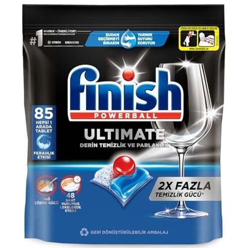 Finish Ultimate 85 Kapsül Bulaşık Makinesi Deterjanı Tableti (1 x 85 Kapsül)