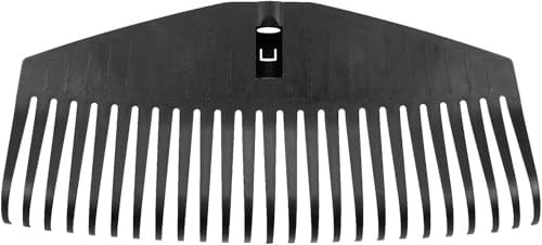Fiskars Tırmık Başlığı, 25 diş, Fiskars Solid sapıyla birleştirilebilir, Genişlik: 51,1 cm, Plastik dişler, Siyah, L, Solid, 1014915
