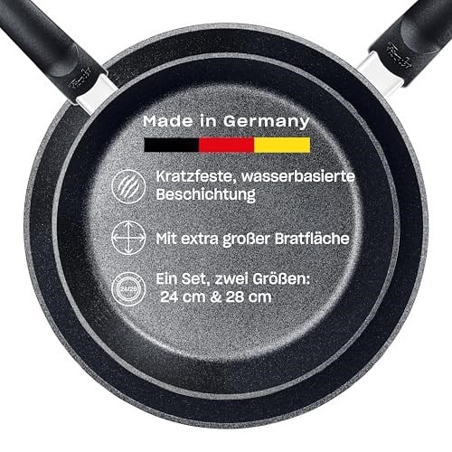 Fissler Adamant Comfort Daily 2' li Tava Set 24-28 cm - Bedenler: 24 cm + 28 cm, 26 cm, 32 cm