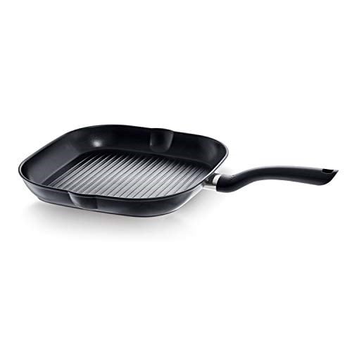 Fissler Cenit Grill Tava ( Ø 28 cm - 2.1L ), yapışmaz kaplamalı alüminyum ızgara tava - indüksiyon uyumlu