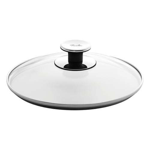 Fissler/Şeffaf Cam Kapak (Ø 22 cm) Tava, Tencere ve Düdüklü Tencere için Yedek Kapak - Bedenler: 20 cm, 22 cm, 32 cm