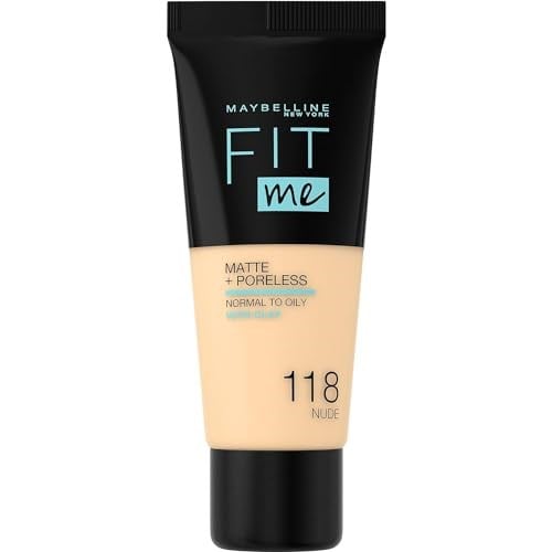 Fit Me Matte+poreless Fondöten - 118 Nude (118 Nude)