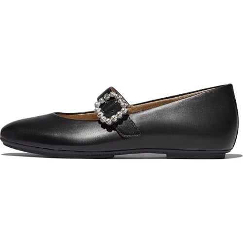 Fitflop Bayan Delicato Crystal-Buckle Leather Mary Jane ayakkabı
