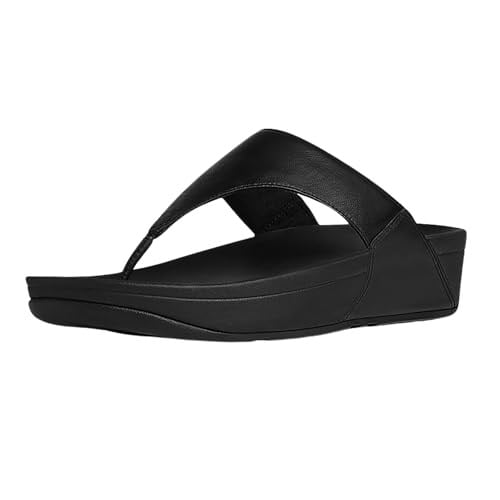FitFlop Kadın Lulu Deri Toe-Post Tanga Sandalet