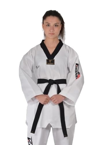 Fitilli Siyah Yaka Taekwondo Elbisesi