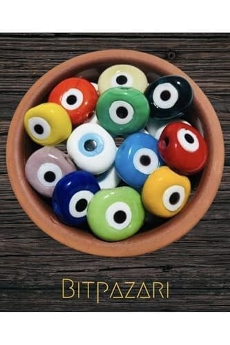 Flea Market El Yapımı Danagöz Nazar Boncuğu, 8adet25mmORG