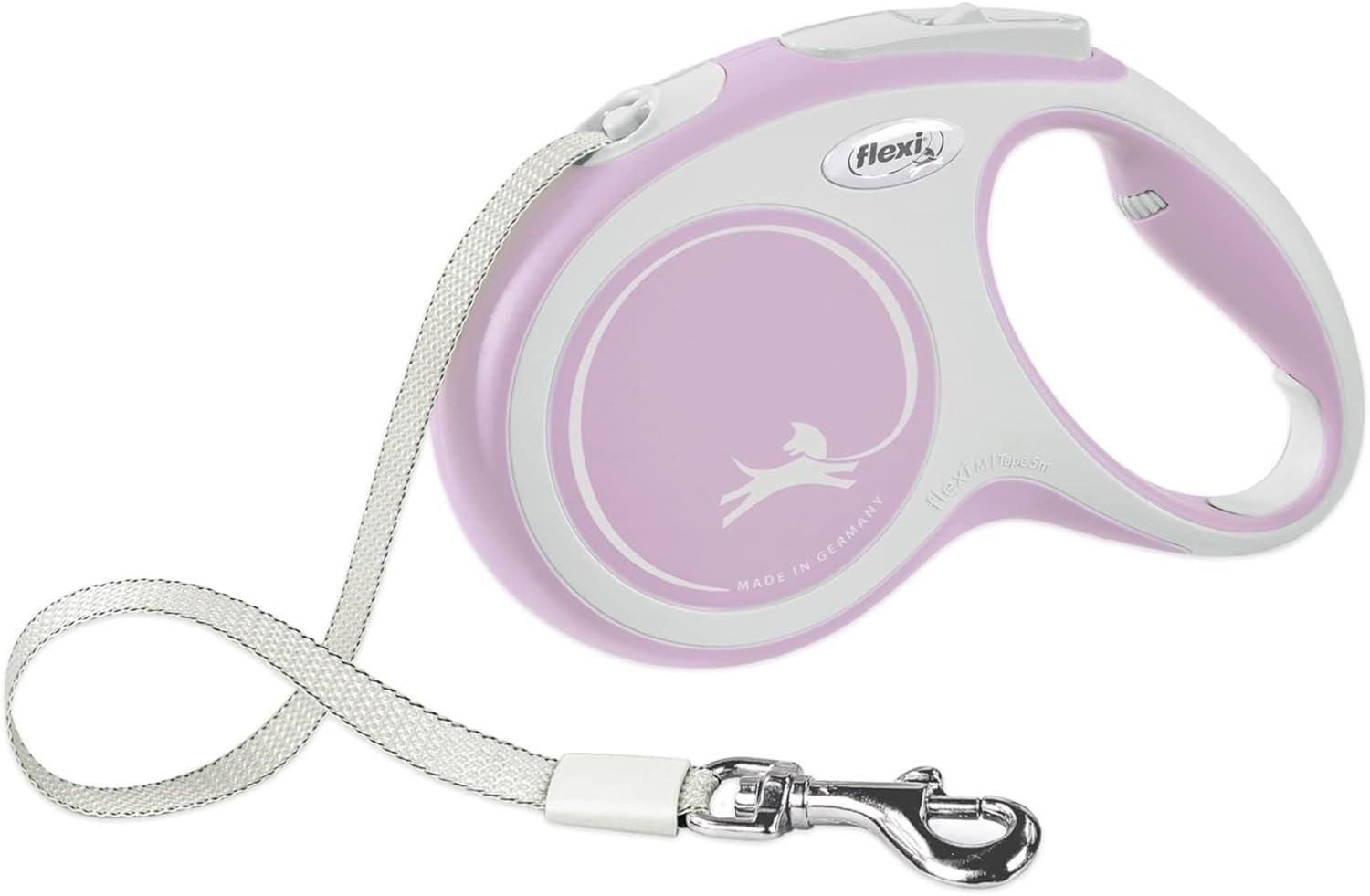 FLEXI Yeni Konfor Geri Çekilebilir Köpek Tasması (Tape), Ergonomik, Dayanıklı ve Dolaşmayan Evcil Hayvan Yürüyüş Tasma 55 lbs'ye K - Seçenekler: XS, 10 ft, Small - 16 ft, Medium - 16 ft, Large - 16 ft