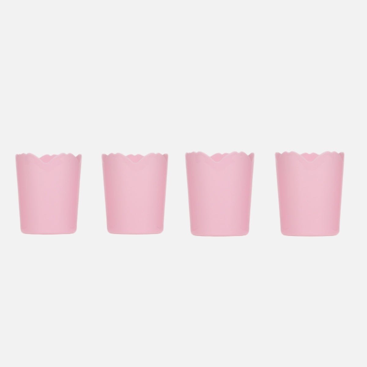Flying Tiger Copenhagen 4'lü Pembe Çiçek Şeklinde Plastik Bardak