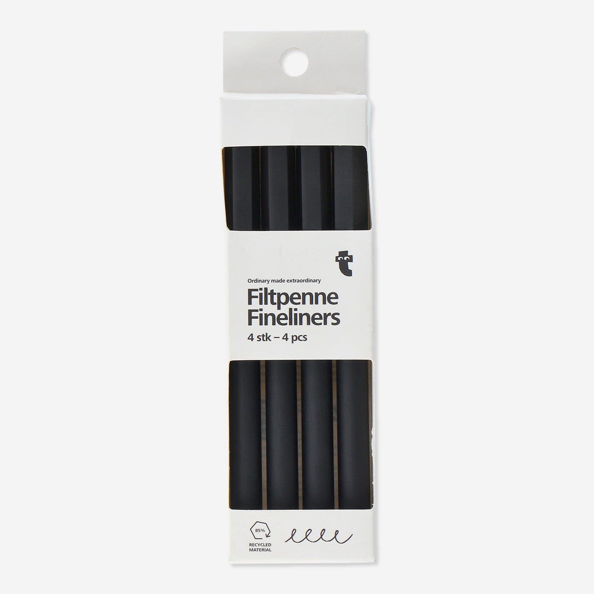 Flying Tiger Copenhagen 4'lü Siyah Fineliner Kalem Seti