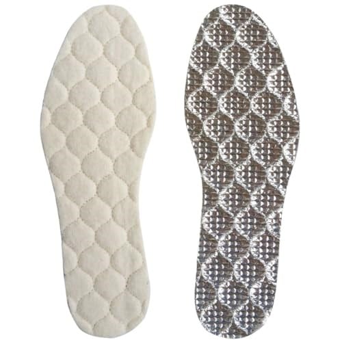 Foottab Yün Keçe Termal Ayakkabı Tabanı, Alüminyum Folyo Destekli Isı Yalıtımlı Ayakkabı Tabanlığı, 33-46 No Arası Kolay Boyutlandırılabilir