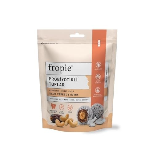 Fropie Probiyotik Topları - Hindistan Cevizi Kaplı & Kaju Ezmeli 80 gr