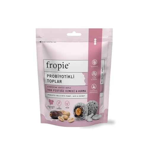 Fropie Probiyotik Topları - Hindistan Cevizi Kaplı & Yer Fıstığı Ezmeli 80 gr