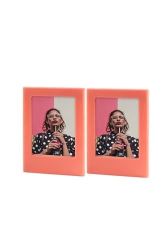 Fujifilm Instax Mini Film Uyumlu 2'Li Mıknatıslı Fotoğraf Çerçeve Seti, Turuncu