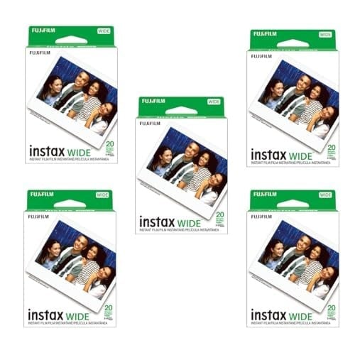 Fujifilm Instax Wide Instant Folyo Fuji Instax Wide 210 200 100 300 için 5 adet