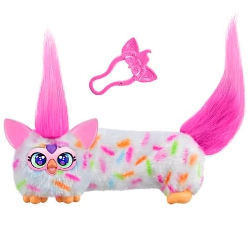 Furby DJ Furblets Berry-Cup-Cake Mini Elektronik Pelüş Oyuncak | Eğlenceli Uzatılabilir Ses Efektleri ve Müzikler | Furbish Konuşur | Beyaz - Seçenekler: FUR DJ FURBLET BERRY, FUR DJ FURBLET DIS CO...