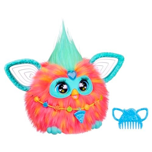 Furby Mercan Renkli İnteraktif Pelüş Oyuncak - Türkçe versiyonu - Seçenekler: F6744 FUR FURBY CORAL, FUR FURBY CORAL-ENG, FUR FURBY PURPLE