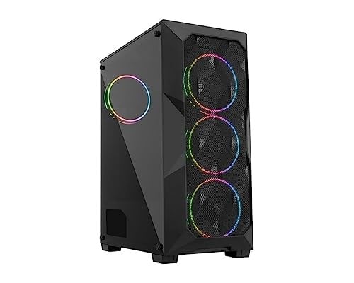 GAMEFORCE GF-8010 COLD 6x120mm Rainbow Fanlı Oyuncu Kasası - Seçenekler: 6x120 mm, 4x120 mm