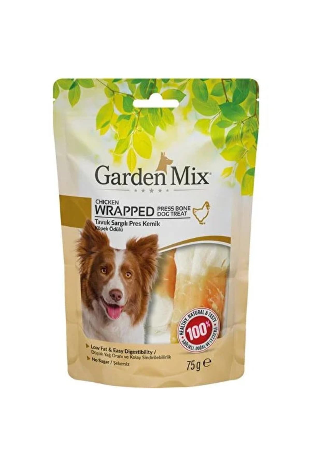 Garden Mix Tavuklu Kemik Köpek Ödülü 75 Gr