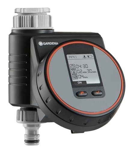 Gardena Flex sulama kumandası: Balkon ve teras için otomatik ve zaman tasarruflu sulama, kolay kullanım, Water Now fonksiyonu (1890 – 20) - Seçenekler: Sulama kontrolü Flex, Sulama kumandası Select