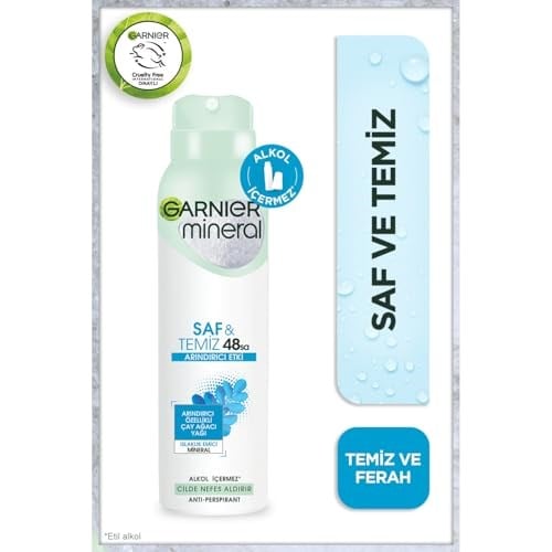 Garnier Mineral Saf & Temiz Deodorant 150 ml