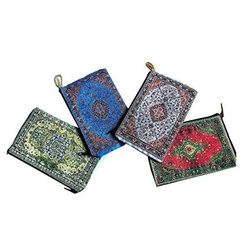 Geleneksel Halı Tasarımlı Cüzdan, Anahtarlar Bozuk Para Telefonları ve Aksesuarları için, yeşil (Olive Green), S, Bozuk Para Kesesi