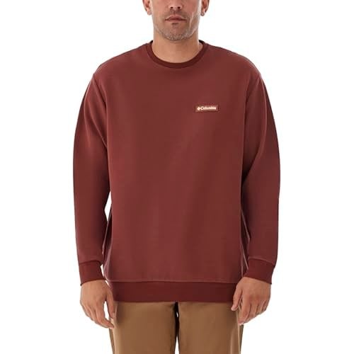 Gem Label Crewneck Erkek Kahverengi Outdoor Sweatshirt CS0382-681