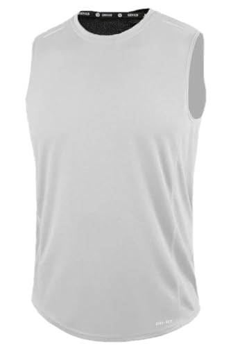 GENIUS STORE Erkek Nem Emici Hızlı Kuruma Atletik Teknik Performans Sporcu Sıfır Kol T-shirt
