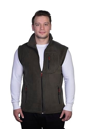 GENIUS STORE Erkek Outdoor Spor Yelek 3 Cepli Polar Yelek