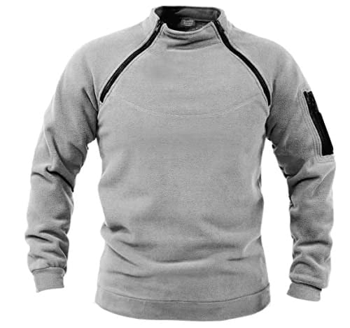 Genıus Store Erkek Polar Outdoor Fermuarlı Kombat Tactical Cepli Polar