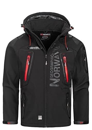 Geographical Norway Techno – Kışlık erkek montu, softshell ceket, dış mekan ceketi, nefes alır, fonksiyonel ceket, geçiş ceketi, su geçirmez, dış mekan aktiviteleri için ideal