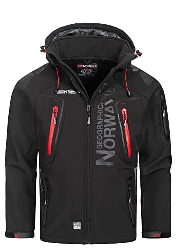 Geographical Norway Techno – Kışlık erkek montu, softshell ceket, dış mekan ceketi, nefes alır, fonksiyonel ceket, geçiş ceketi, su geçirmez, dış mekan aktiviteleri için ideal
