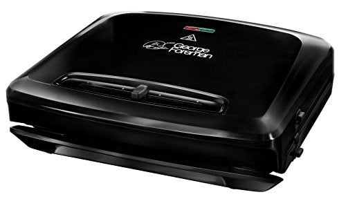George Foreman 24340-56 Fitness Mangalı Entertaining, Temas Izgarası, Panini ve Sandviç Izgarası, 34,5 x 21 cm Büyük Izgara Yüzeyi, Siyah - Seçenekler: 399x157x352