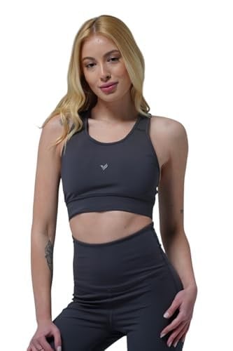 George Phoenix Aero Motion - Füme Geniş Askılı Kaplı ve Destekli Spor Sütyeni