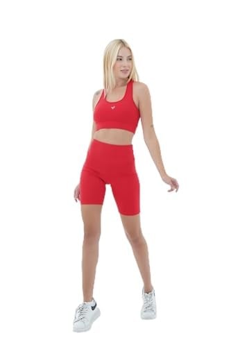 George Phoenix Aero Motion - Kırmızı Yüksek Bel Push-Up Toparlayıcı Bisikletçi Taytı