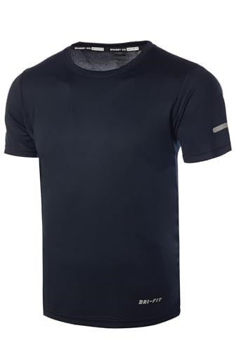 Ghassy Co. Erkek Nem Emici Hızlı Kuruma Atletik Teknik Performans Spor T-Shirt