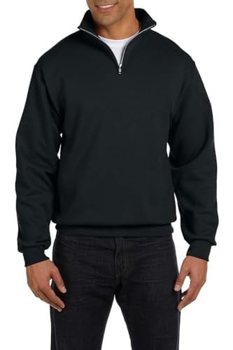 Ghassy Co. Erkek Dik Yaka Silver Yarım Fermuarlı Sweatshirt