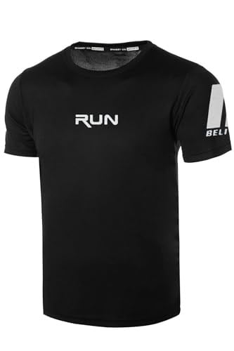 Ghassy Co. Erkek Nem Emici Hızlı Kuruma Performans Running Spor T-shirt